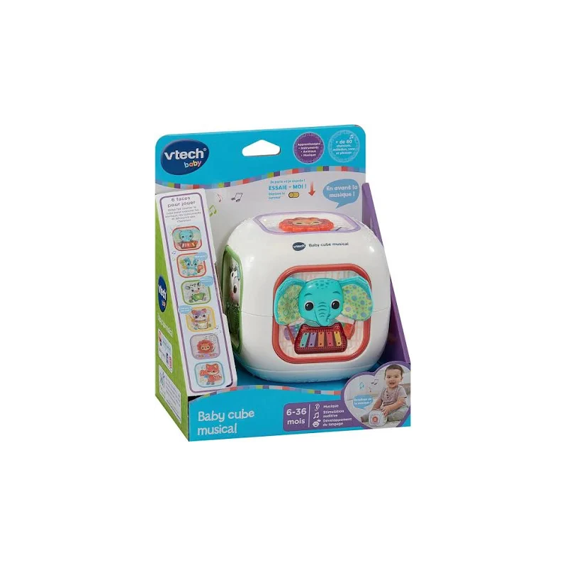 Un cube, mille découvertes ! Le VTech Baby Cube Musical accompagne bébé dans ses premiers apprentissages
