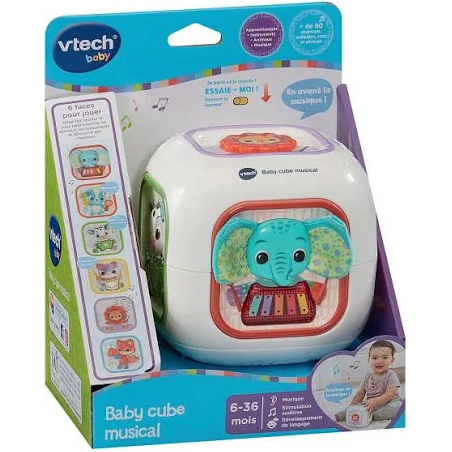 Un cube, mille découvertes ! Le VTech Baby Cube Musical accompagne bébé dans ses premiers apprentissages