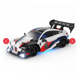 Glisse comme un pro sur tous les circuits ! La BMW GT3 Drift blanche, élégante et rapide, pour des drifts spectaculaires !